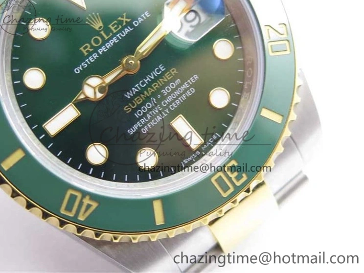 Wrapped MAX VRF Dial Green Bracelet A2836 116613 Edition Bezel on YG Submariner Version Best SS YG LV 0831